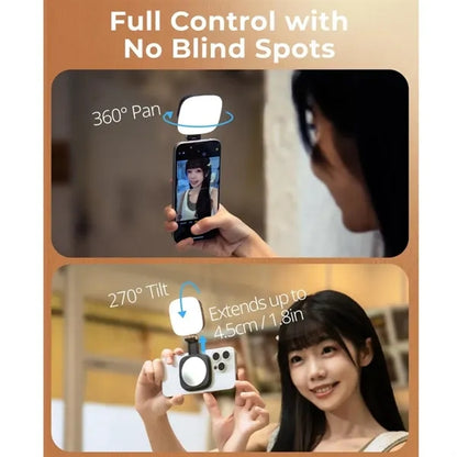 Magnetic Selfie Light with Mirror