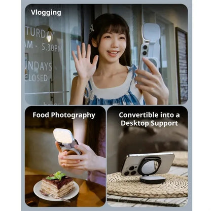 Magnetic Selfie Light with Mirror
