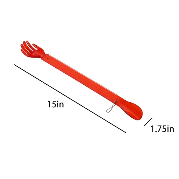 Ergonomic Back Scratcher with Shoe Horn
