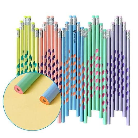 Office school supplies classroom sketch pencils with erasers