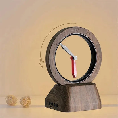 Home decor office desktop retro clock bluetooth speaker