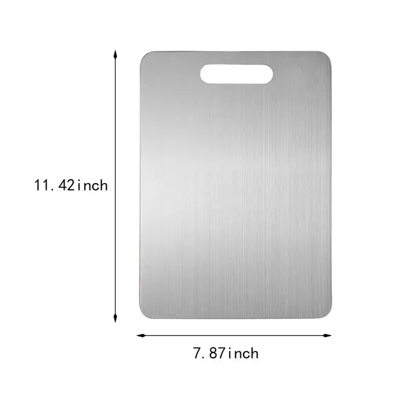 Kitchen double sided foodgrade stainless steel cutting board