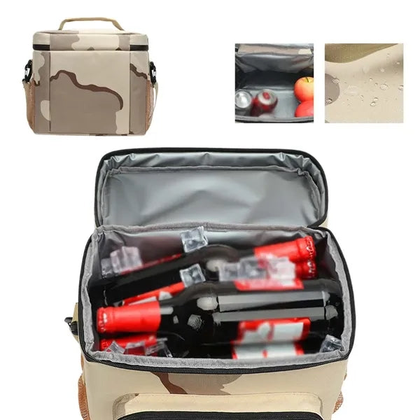 Picnic beach shoulder insulated large lunch bag cooler tote