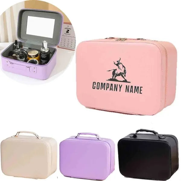 Travel Cosmetic Bag with Mirror