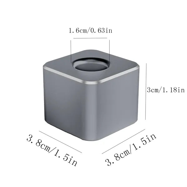 Desk Display Non Slip Base Aluminum Single Hole Pen Stand