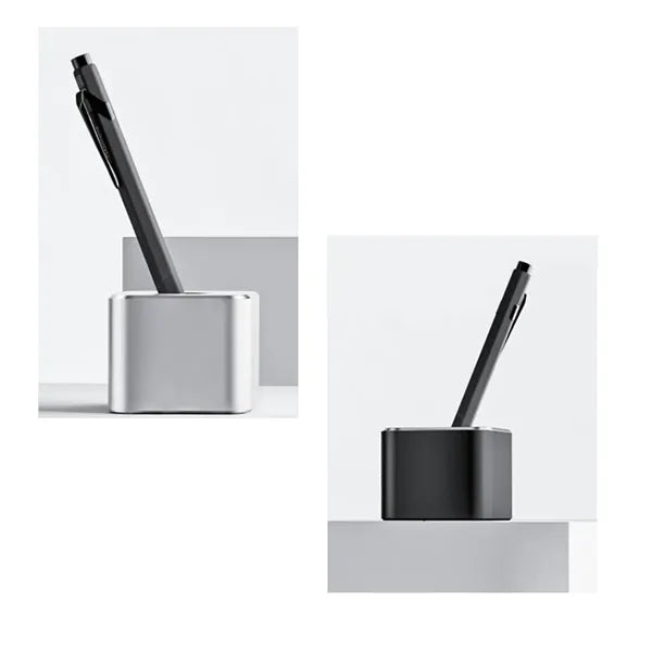 Desk Display Non Slip Base Aluminum Single Hole Pen Stand