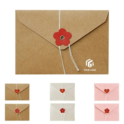 Retro invitation valentine's day wedding paper envelopes