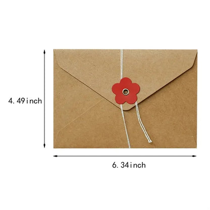 Retro invitation valentine's day wedding paper envelopes