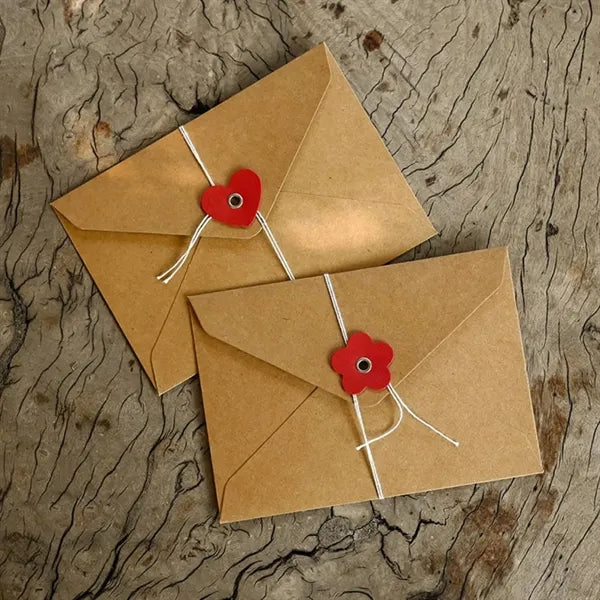 Retro invitation valentine's day wedding paper envelopes