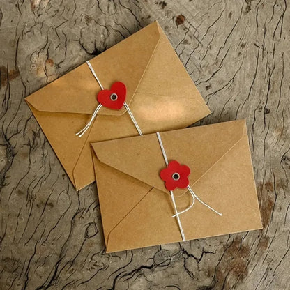 Retro invitation valentine's day wedding paper envelopes