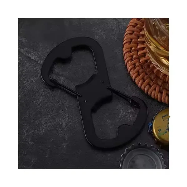 Stainless Steel Figure-8 Bottle Opener Carabiner