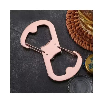Stainless Steel Figure-8 Bottle Opener Carabiner