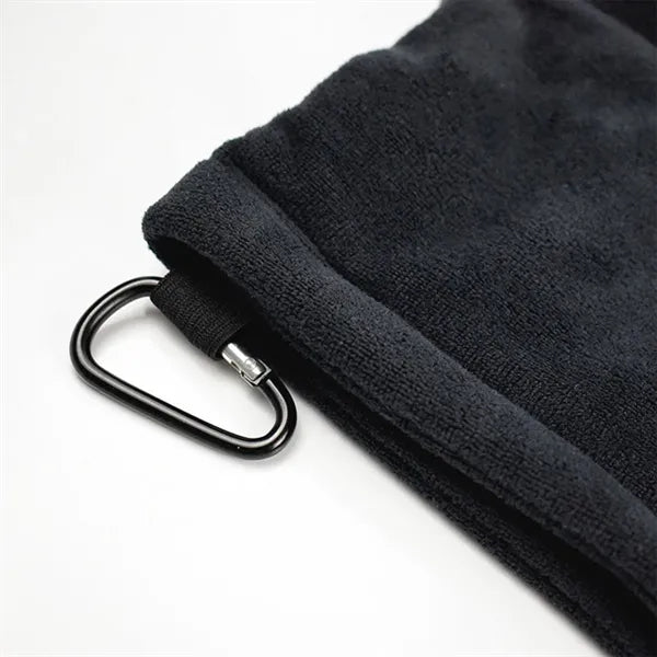 Towel With Carabiner For Golf Bag Club Accessories