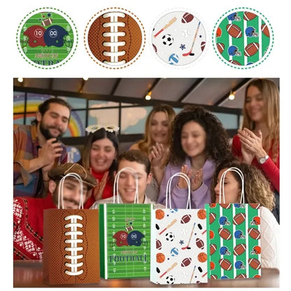 Custom party birthday sports football small gifts paper bag