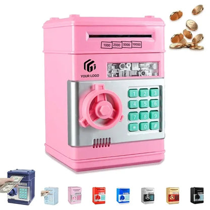 Kids toys electronic password cash coin can piggy bank