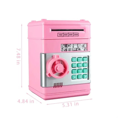 Kids toys electronic password cash coin can piggy bank