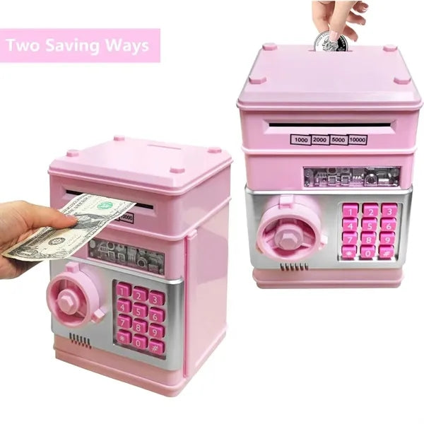 Kids toys electronic password cash coin can piggy bank