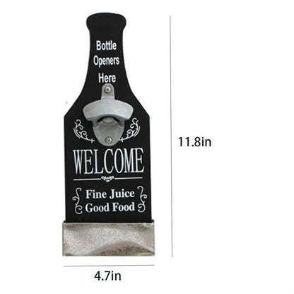 Cocktail Beer Bottle Opener Bar Restaurant Wall Decoration