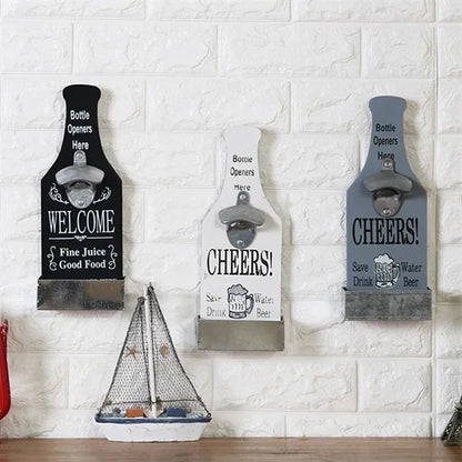 Cocktail Beer Bottle Opener Bar Restaurant Wall Decoration