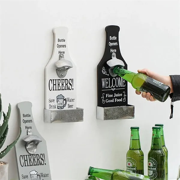 Cocktail Beer Bottle Opener Bar Restaurant Wall Decoration