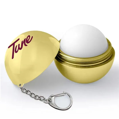 Metallic Lip Balm with Keychain