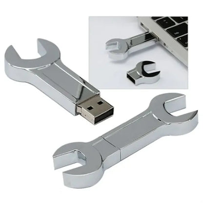 8GB Metal Wrench Shaped USB Flash Drive Custom