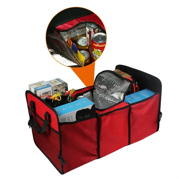 Folding Multi Compartment Car Trunk Organizer