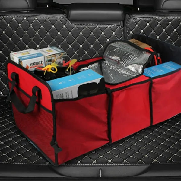 Folding Multi Compartment Car Trunk Organizer