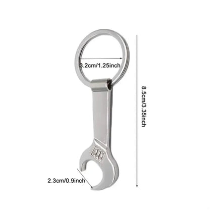 Metal Wrench Bottle Opener Keychain Custom