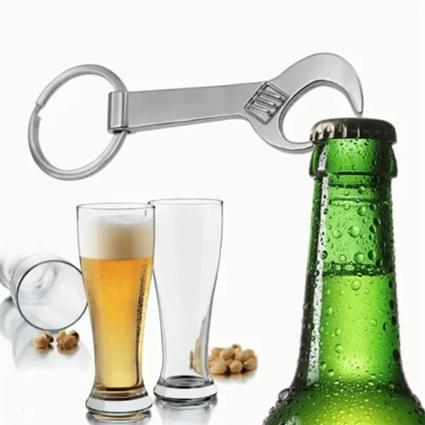 Metal Wrench Bottle Opener Keychain Custom