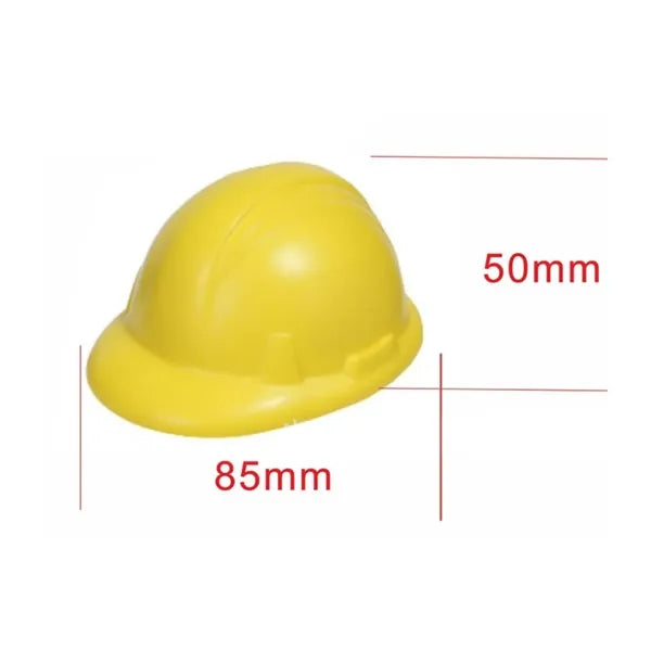 Hard Hat Shaped PU Stress Reliever with Custom Logo