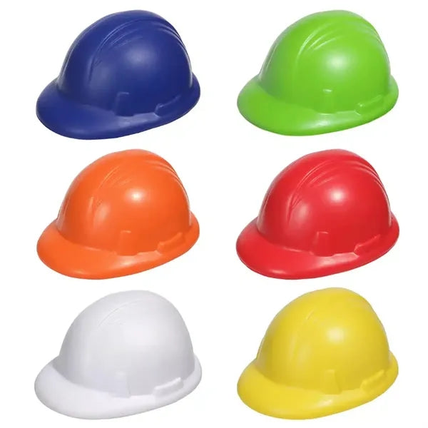 Hard Hat Shaped PU Stress Reliever with Custom Logo