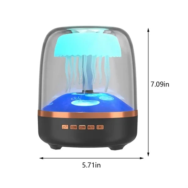 7 color night light home office relax jellyfish speaker