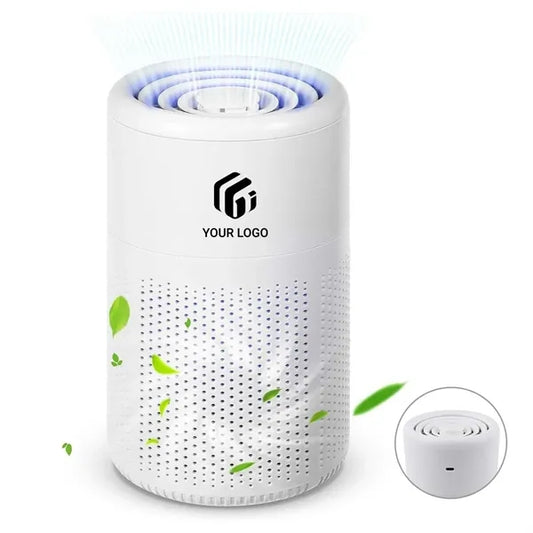 Portable desktop bedroom home air purifier filter cleaner