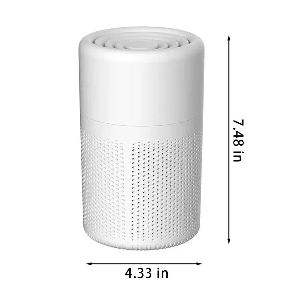 Portable desktop bedroom home air purifier filter cleaner