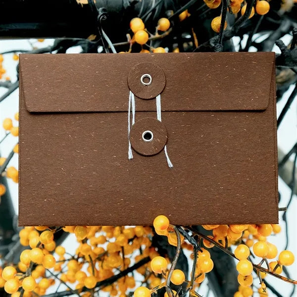 Invitation greeting cards string tie closure paper envelopes