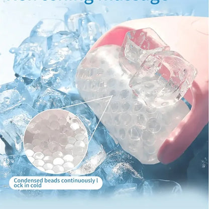 Cryotherapy Ice Roller and Gua Sha Facial Massage Wheel