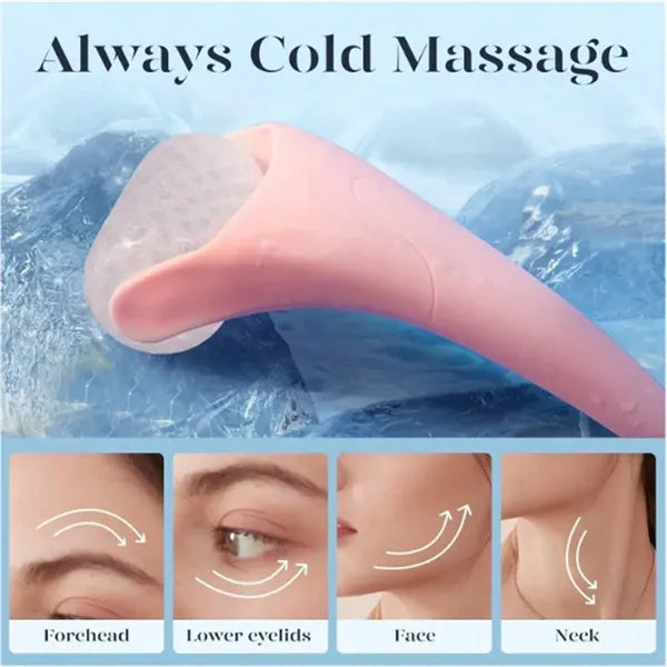 Cryotherapy Ice Roller and Gua Sha Facial Massage Wheel