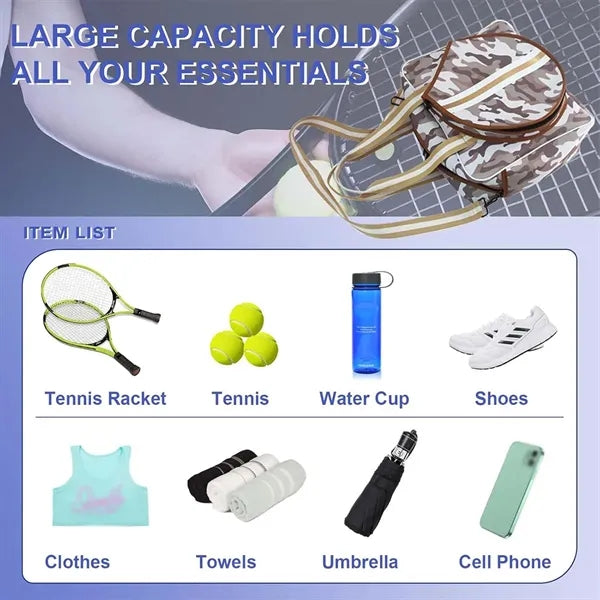 Sports large waterproof shoulder tennis racket bag handbag