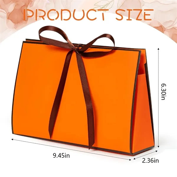 Birthday wedding gift wrapping box paper bag with ribbon