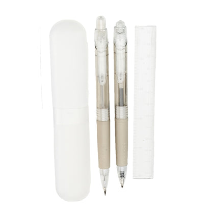 Mechanical Pencil and Pen Set with Ruler