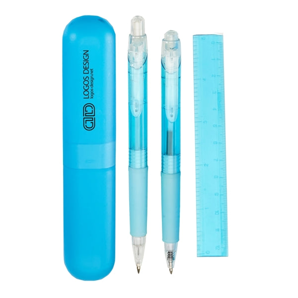 Mechanical Pencil and Pen Set with Ruler