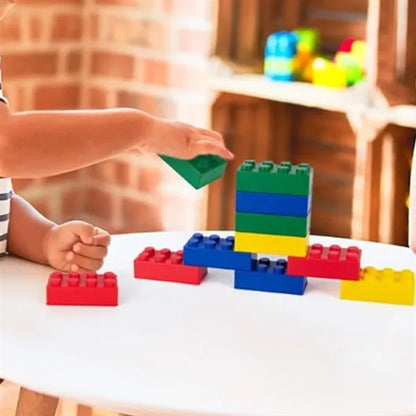 Building Block Shaped PU Stress Reliever with Logo
