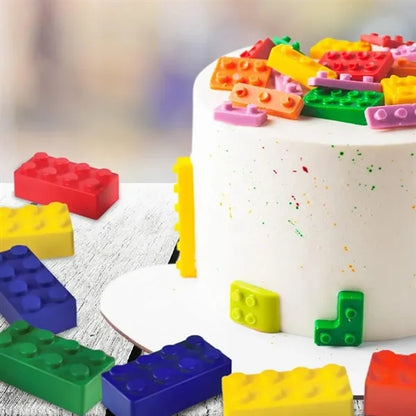 Building Block Shaped PU Stress Reliever with Logo