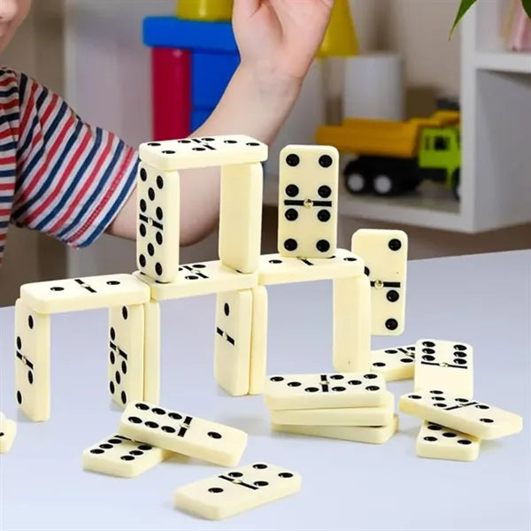 28 Piece Dominoes Game Set with Wooden Storage Box