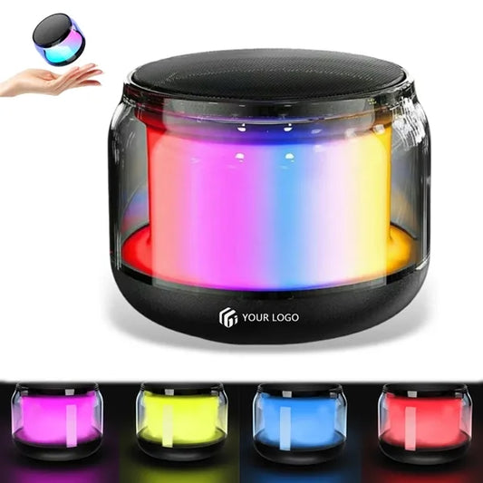 Mini TWS pairing car bluetooth speaker with colorful lights