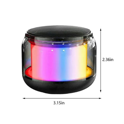 Mini TWS pairing car bluetooth speaker with colorful lights