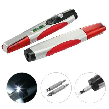 Multi Tool LED Pen with Interchangeable Screwdriver Bits