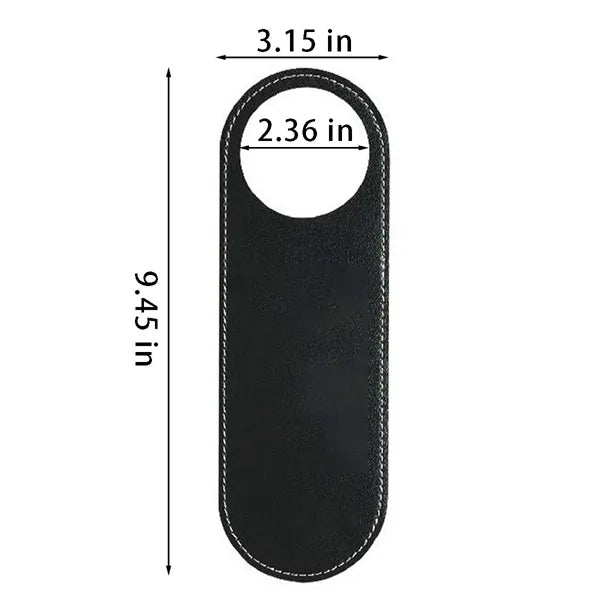 Spa hotel meeting pu leather do not disturb door hanger sign
