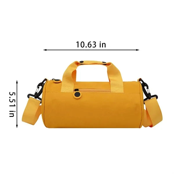 Waterproof compact travel gym bag with adjustable strap